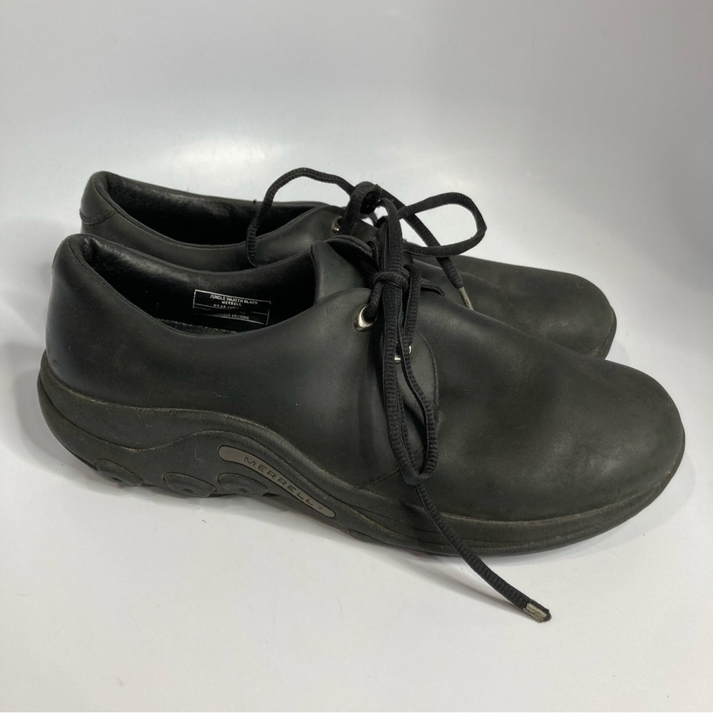 Merrell Jungle Moc smooth‎ black sneakers size 9.5